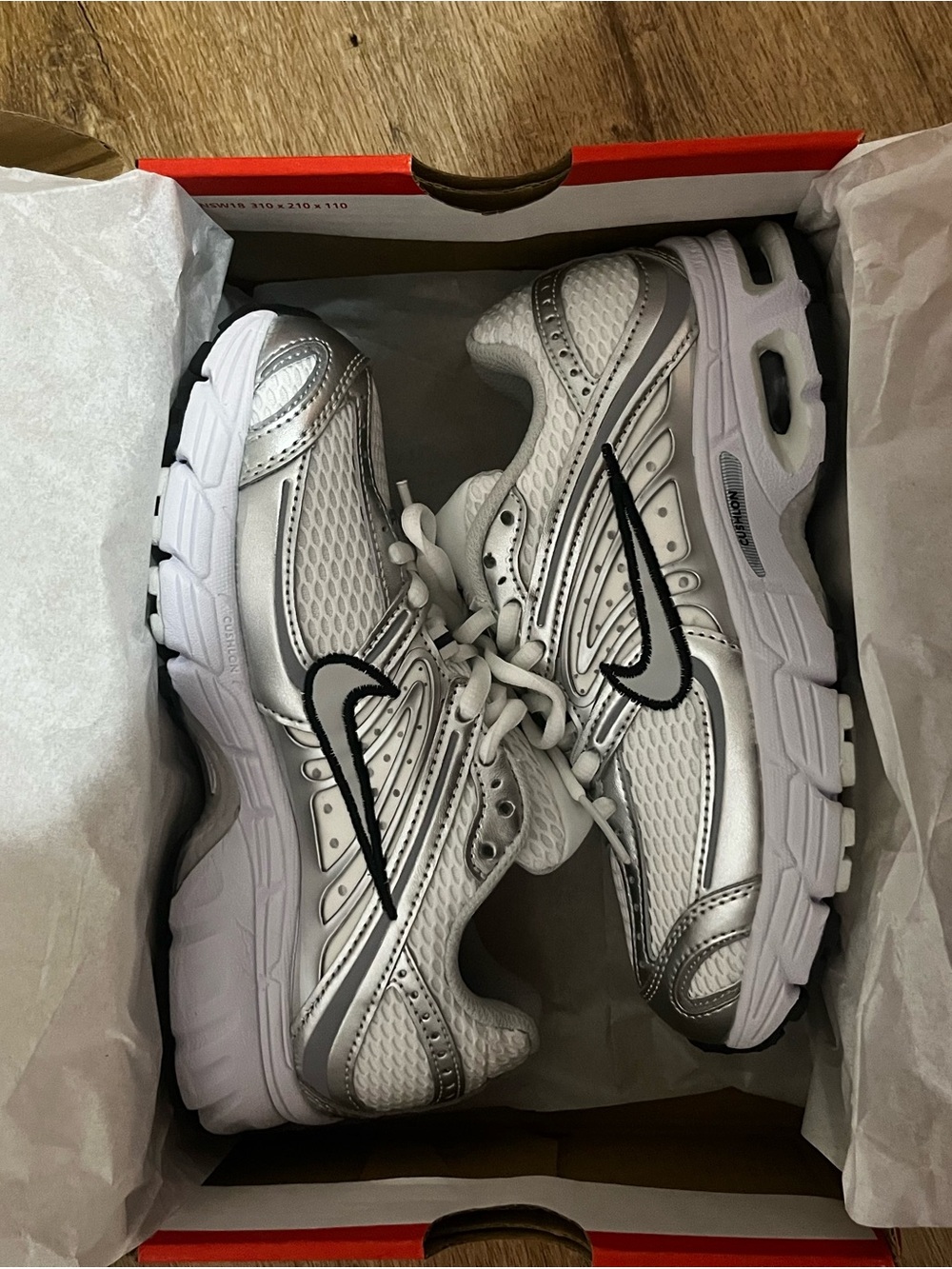 Nike Air Max Moto 2K Women’s 7.5 “ White/Photon Dust/ Metallic Silver/Black"